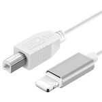 Cavo MIDI da 1 m a 8 pin a USB-B per iPad/iPhone compatibile con iOS 10-14