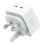 NORTHJO NOGAN3502 GaN PD PPS 35W Dual USB-C / Type-C Caricatore rapido da parete, Tipo di spina: Spina UK (bianca)
