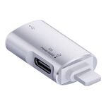 Adattatore OTG JS-103 da 7 pin maschio a USB+tipo C femmina (argento)