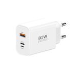 Caricatore inverso PD30W USB-C / Tipo-C + 8 pin + USB-A adatto per la serie iPhone (spina UE)