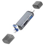 Adattatore per trasferimento dati U-Disk ADS-306 Lettore di schede SD TF con presa USB / 8 pin / tipo C