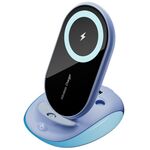 K18 Supporto da tavolo universale 15W Caricabatterie per telefono con ricarica rapida wireless (viola)