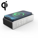 W258 con display orologio/temperatura telefono desktop/auricolare ricarica wireless (5 W nero)