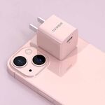 ROMOSS AC20Cmini PD 20W Caricabatteria da viaggio con adattatore di alimentazione solo per iPhone iPad Spina rosa