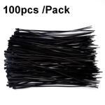 100 pz/pacco 8x450mm Standard Nazionale 7.6mm di Larghezza Fascette per cavi in Nylon autobloccanti Fascette per cavi in plastica (Nero)