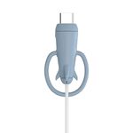 Protezione linea dati per protezione avvolgicavo per caricabatterie USB di tipo C per iPhone, specifiche: fascia per testa singola azzurro