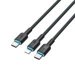 ROMOSS Cavo di ricarica rapida da USB-C / Tipo C a 8 pin e Tipo C da 1,5 m