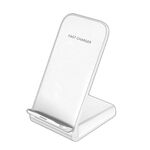Z2 Staffa di ricarica rapida wireless per caricabatterie wireless da tavolo per telefono cellulare da 15 W (bianca)