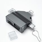 Lettore di schede OTG multifunzione 7 in 1 per iPhone / telefoni Android / Huawei / laptop (nero)