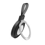 Supporto ad anello magnetico per cellulare con caricabatterie wireless 3 in 1 (nero)
