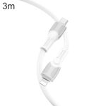 Cavo dati di ricarica USB-C/tipo-C a 8 pin Big Bull PD hoco X106, lunghezza: 3 m (bianco)