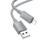 hoco X107 USB a 8 pin Favor 2.4A Cavo dati di ricarica, lunghezza: 1 m (grigio)