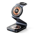 DUZZONA W21 Qi2 15W 3 in 1 Supporto caricabatterie wireless magnetico (nero)