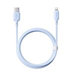 Cavo di ricarica rapida Baseus Silky Series 1m 2.4A USB a 8 pin (blu)