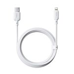 Cavo di ricarica rapida Baseus Silky Series 2m 2.4A USB a 8 pin (bianco)