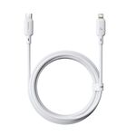 Cavo di ricarica rapida Baseus Silky Series 2m 20W USB-C/Type-C a 8 pin (bianco)