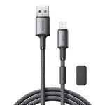 Cavo dati di ricarica rapida JOYROOM S-A50 3A 480Mbps, cavo USB-A a 8 pin, lunghezza: 1,2 m (grigio scuro)