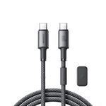 Cavo dati di ricarica rapida JOYROOM S-A50 3A 480Mbps, cavo da tipo C a tipo C, lunghezza: 1,2 m (grigio scuro)