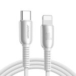 Cavo dati di ricarica rapida JOYROOM S-A51 Cutting-Edge Series 3A, cavo da tipo C a 8 pin, lunghezza: 1,2 m (grigio chiaro)