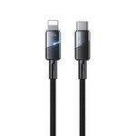 Cavo dati di ricarica rapida WK WDC-37 con spegnimento intelligente da 1 m PD35W tipo C a 8 pin (nero)