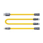 Cavo dati di ricarica rapida 4 in 1 in silicone WK WDC-20 Mecha Series da 1,4 m e 65 W (giallo)