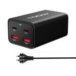 2A2C-100W GaN Pro 100W USB x 2, Caricabatterie rapido USB-C / Type-C x 2, Tipo di spina: spina AU (nero)