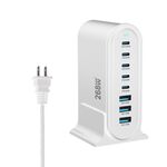 YMX-968 268W 5Type-C, 3USB 8-Ports Caricabatterie rapido da tavolo, tipo di spina: spina USA (bianco)