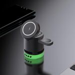 H61 15W 4 in 1 multifunzionale pieghevole caricabatterie wireless altoparlante Bluetooth (nero)