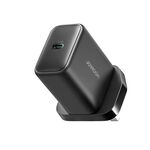 JOYROOM JR-TCG13 Caricabatterie super veloce USB-C/Type-C GaN da 45 W, spina: spina UK (nero)