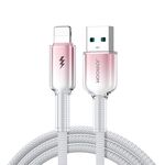Cavo dati di ricarica rapida serie JOYROOM S-A42 Crystal Clear, cavo USB a 8 pin, lunghezza: 1,2 m (bianco)