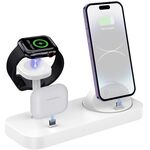 B25 Supporto di ricarica 4 in 1 a 8 pin per Apple Watch/AirPods (bianco)