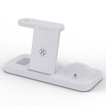 Per Samsung Galaxy Watch B21 6 in 1 Cellulare/Auricolare Caricabatterie Wireless Universale Pieghevole (Bianco)
