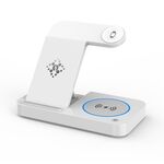 Per Apple Watch B18 4 in 1 Cellulare / Auricolare Caricabatterie Wireless Universale Pieghevole (Bianco)
