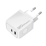 M167 PD 20W Type-C e USB QC 3.0 Caricabatterie rapido, specifiche: spina UE (bianco)