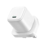 JOYROOM JR-TCG15 30W GaN USB-C / Type-C Porta Mini Caricabatterie, Spina: Spina UK (Bianco)