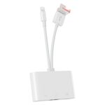 Adattatore multifunzione NK-107TL Pro USB-C / Type-C, 8 pin, USB a 8 pin, USB, RJ45 (bianco)
