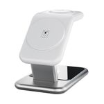 Y10 15W 3 in 1 Supporto caricabatterie wireless magnetico (bianco)