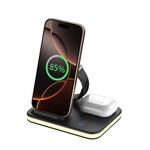 Caricabatterie rapido magnetico wireless pieghevole 4 in 1 (oro)