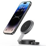 USAMS CD234 Caricabatterie magnetico wireless rapido pieghevole 3 in 1 (colore pistola)