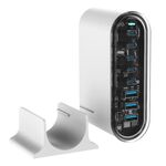 Caricabatterie da tavolo multiporta GaN 5 Type-C 3 USB da 268 W, spina: spina AU (bianco)