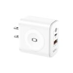 TOTUDESIGN UW128 23W USB-A a Type-C GaN Watch Caricabatterie da viaggio a ricarica rapida, spina: spina USA (bianco)