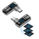 Adattatore di ricarica laterale per display digitale intelligente da tipo C maschio a 8 pin femmina (nero chiaro)