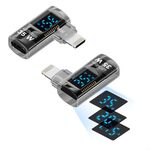 Adattatore di ricarica laterale Smart Digital Display da 8 pin maschio a tipo C femmina (nero chiaro)