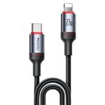 Cavo dati di ricarica Yesido CA184 PD27W 3A USB-C / Type-C a 8 pin, lunghezza: 2 m (nero)