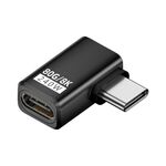 Adattatore USB4 2.0 Type-C da 240 W e 80 Gbps con funzionalità complete, modello: Side Bend (nero)