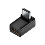 Adattatore USB4 2.0 Type-C da 240 W e 80 Gbps con funzionalità complete, modello: 3D Bend (nero)
