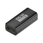 Adattatore USB4 2.0 Type-C da 240 W e 80 Gbps con funzionalità complete, modello: da femmina a femmina (nero)