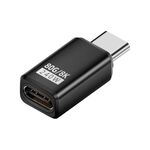 Adattatore USB4 2.0 Type-C da 240 W e 80 Gbps con funzionalità complete, modello: testa dritta (nero)