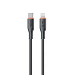 Cavo dati in silicone WK WDC-92 PD27W da tipo C a 8 pin, lunghezza: 1,2 m (nero)