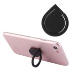Supporto universale per telefono ad anello con rotazione a 360 gradi, Supporto universale per telefono ad anello con rotazione di 360 gradi con gocce d'acqua (nero)